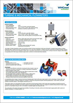 Turbine Mechanical Flowmeters